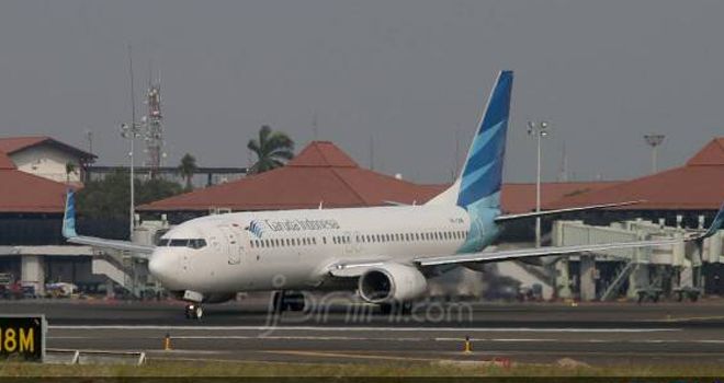 Pesawat Garuda Indonesia.