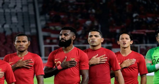 
Timnas Indonesia berhadapan Vanwatu di pertandingan persahabatan di Staduion Gelora Bung Karno, Senayan, (15/6/2019). indonesia berhasil mencetak 6-0 ke gawang Vanwatu. 