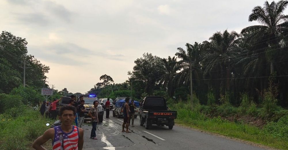 Lakalantas di Merangin.
