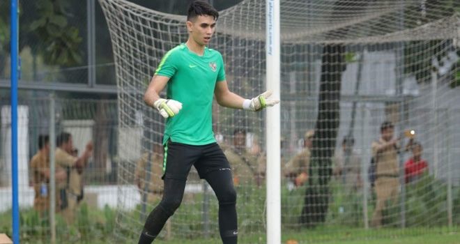 Kiper Timnas Indonesia di ajang SEA Games 2019, Nadeo Argawinata.