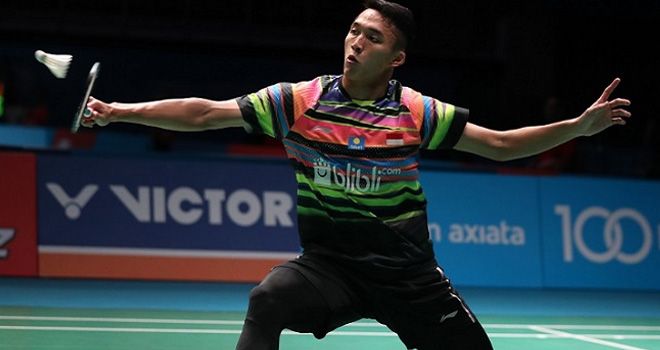 Tunggal putra Indonesia, Jonatan Christie. 