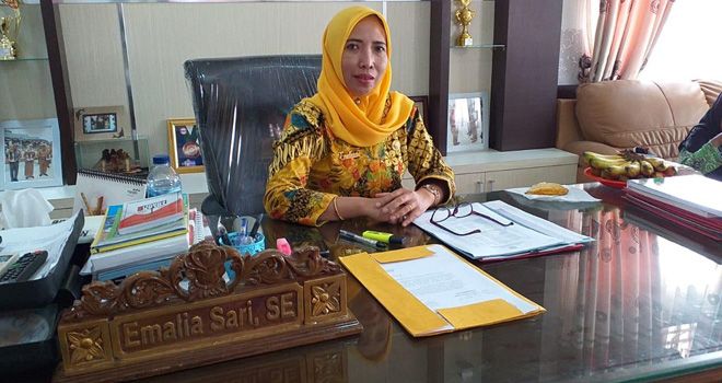 Kepala BPKAD Sarolangun, Emalia Sari.