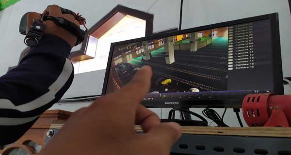 Rekaman cctv saat maling beraksi di Masjid Jami Noor Agung Sampit. 