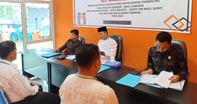 Badan Pengawas Pemilihan Umum (Bawaslu) Kabupaten Batanghari menerima laporan tanggapan dari masyarakat.