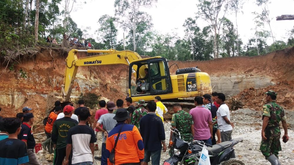 Proses pencarian korban PETI.