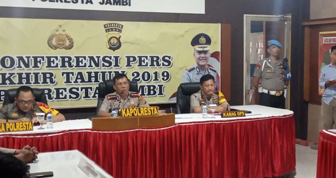 Kapolresta Jambi Kombes Pol Dover Christian.