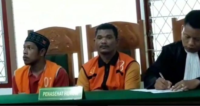 Dua kurir Narkoba jenis ganja seberat 74 Kg divonis 15 tahun penjara oleh majelis hakim.