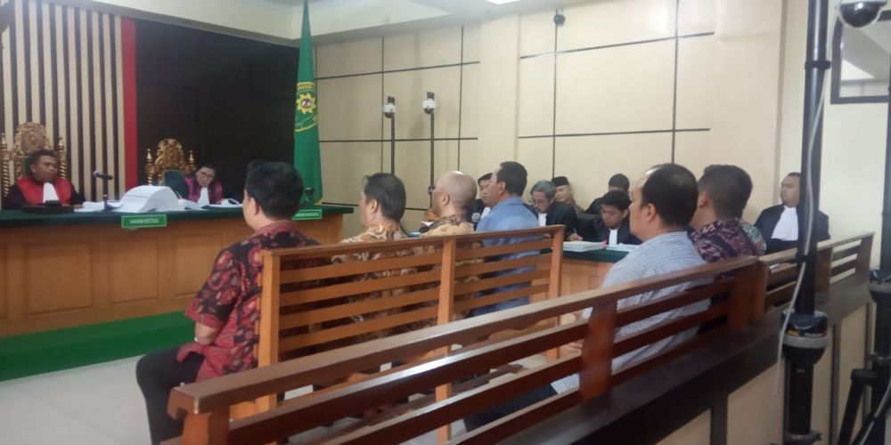 Sidang lanjutan suap uang ketok palu RAPBD Jambi 2017-2018 beberapa waktu lalu.