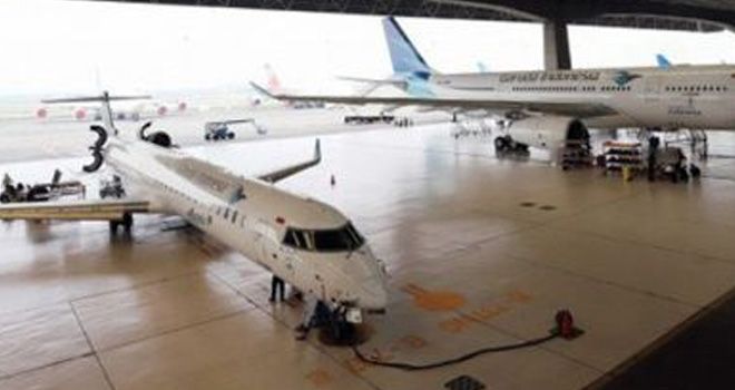 Pesawat Garuda Indonesia.