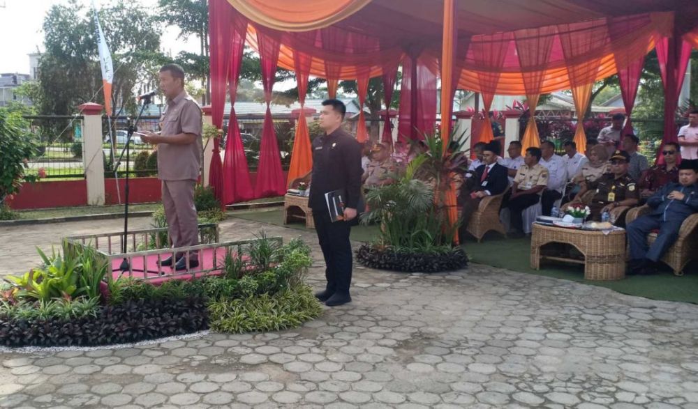 Bupati Romi Pimpin Upacara HUT Bank Jambi Ke-57.