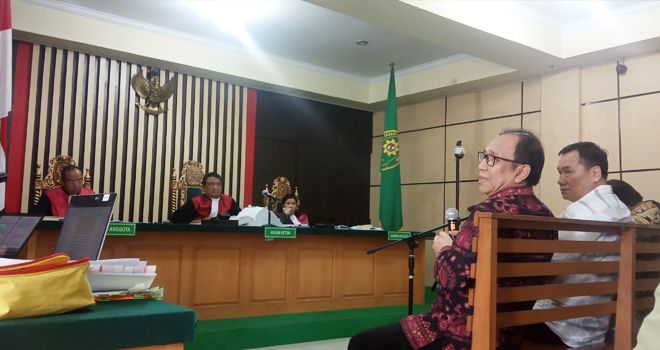 Joe Fandy Yoesman Alias Asiang di persidangan.