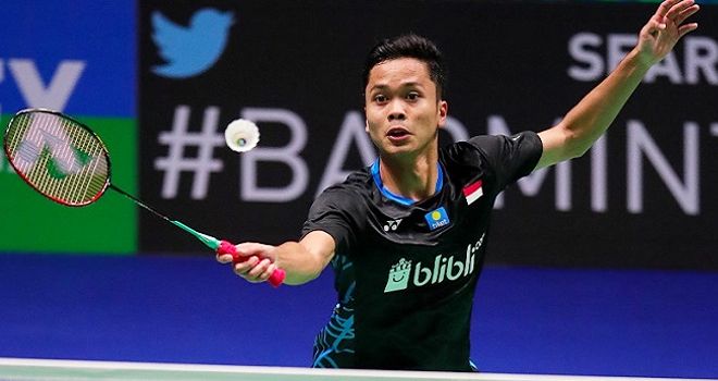 
Tunggal putra Indonesia, Anthony Sinisuka Ginting. 

 


