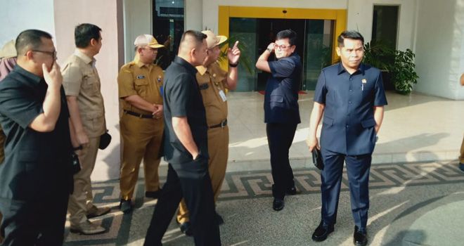 Komisi Tiga DPRD Provinsi jambi sidak di Dinas PUPR Provinsi Jambi (20/1) kemarin.