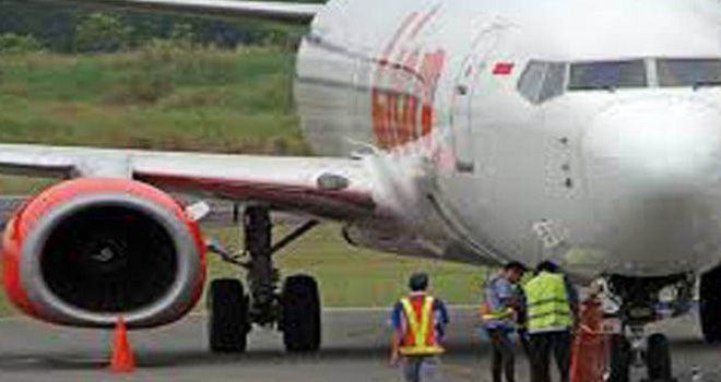 lustrasi maskapai Lion Air.

