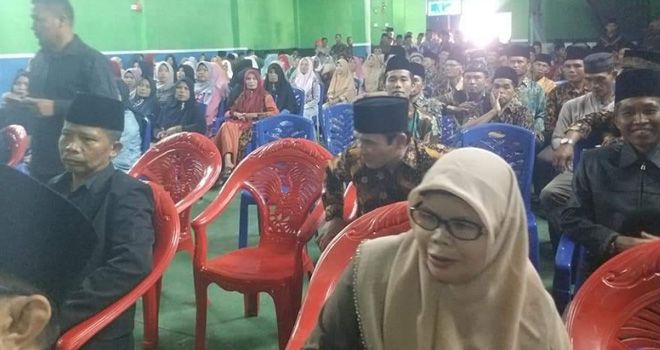 Pengadilan Agama Kerinci menikahkan 69 pasangan pada progam nikah massal di empat Desa Kotomajidin, Kerinci, Senin (27/1).