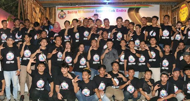 Milenial Jambi Berkumpul Dukung Cek Endra.