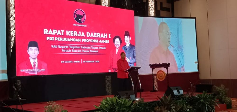 Rapat Kerja Daerah (Rakerda) I PDIP Provinsi Jambi, digelar hari ini (6/2) bertempat di Hotel BW Luxury Jambi.