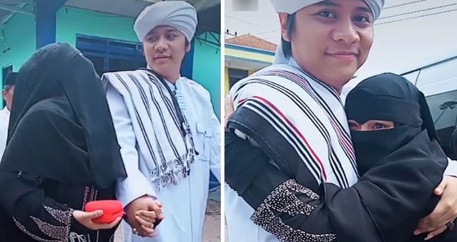 Istri pertama bersiap mengantarkan suaminya menikah lagi. 