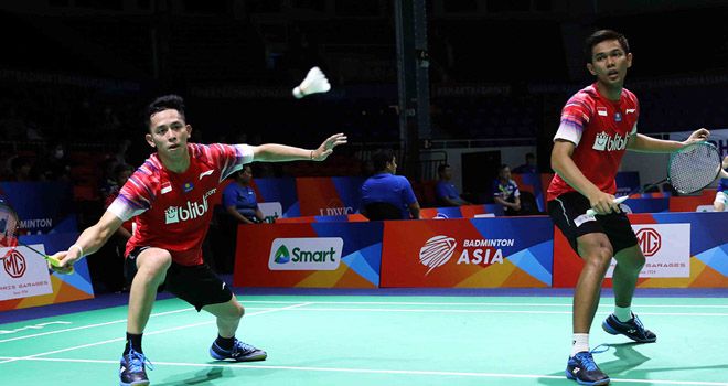 Fajar Alfian (kanan) dan Muhammad Rian Ardianto.