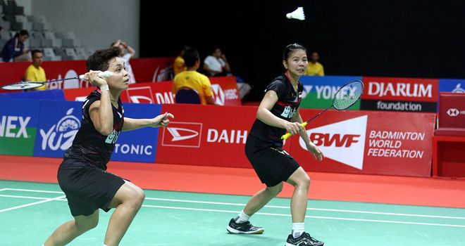Greysia Polii (kanan) dan Apriyani Rahayu.