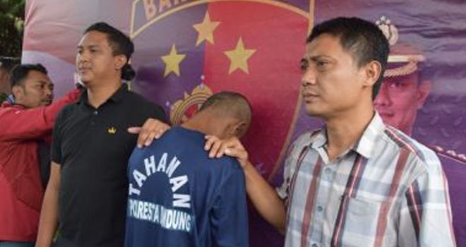 Jajaran atreskrim Polresta Bandung Polda Jabar berhasil menangkap pelaku pencabulan terhadap anak dibawah umur, Kamis (13/02/2020) kemarin.