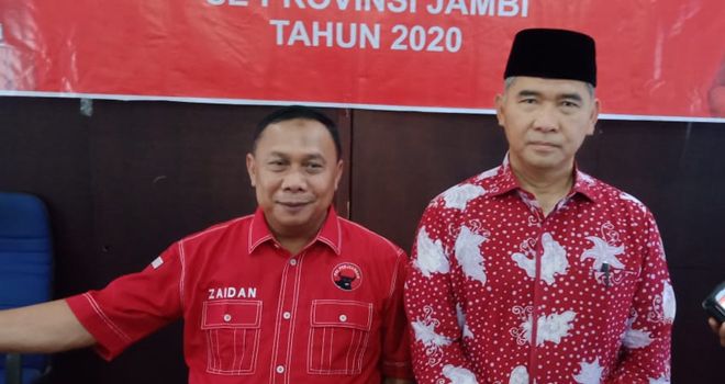 Sy Fasha yang ikut Uji kelayakan tersebut yang disambut langsung oleh Ketua DPD PDIP Provinsi Jambi, Edi Purwanto beserta jajarannya.