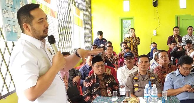 Pinto Jayanegara memberikan sambutan.