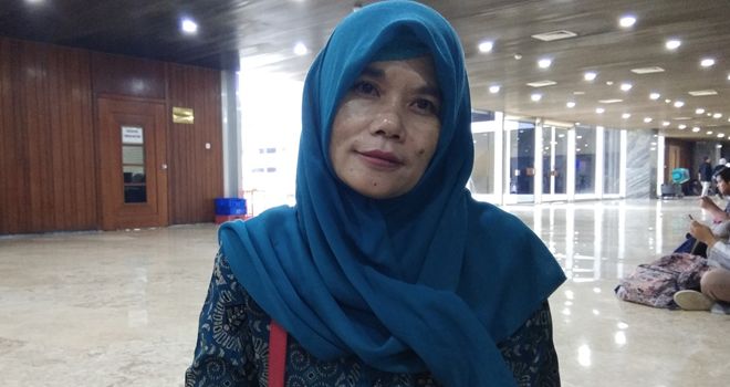 Ketum Perkumpulan Hononer K2 Indonesia (PHK2I) Titi Purwaningsih.
