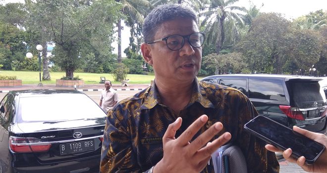 Deputi Bidang Sistem Informasi BKN Suharmen menjelaskan tentang sinkronisasi data honorer K2.