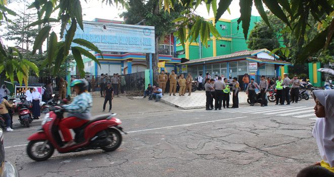 Tawuran Siswa SMK di Kota Jambi beberapa waktu lalu.