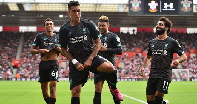 Penyerang Liverpool, Roberto Firmino.



