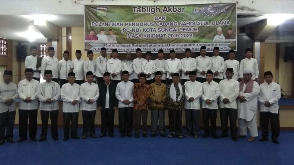 Pengurus NU Kota Sungai Penuh Dilantik.