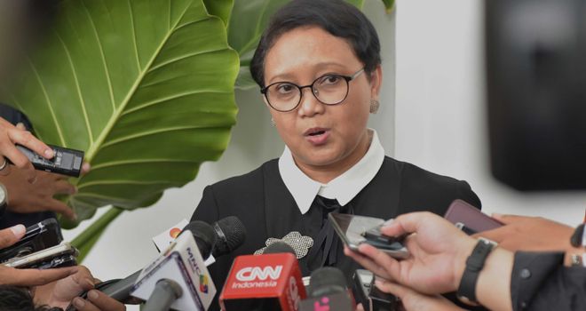 Menlu RI Retno Marsudi.