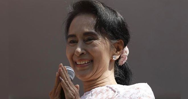Aung San Suu Kyi.