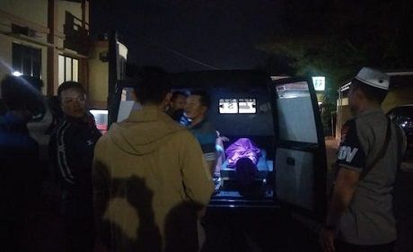 Jenazah Brigpol Angga Kurniawan yang tewas karena bunuh diri.