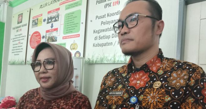 Kadis Kesehatan Kota Jambi dan Dirut RSUD Abdul Manap.