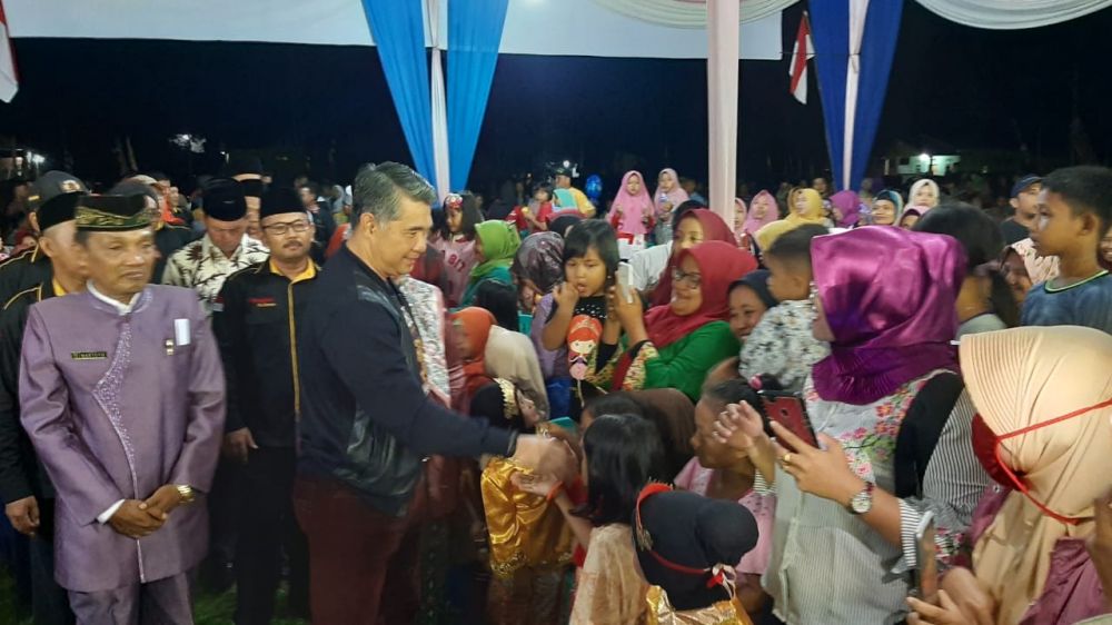 Sy Fasha Wayangan Bersama Ribuan Warga Desa Pondok Meja dan Pujakesuma.
