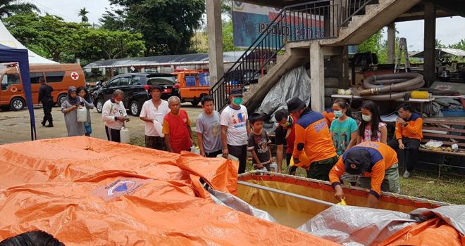 Pembagian ini dilakukan di sekretariat gugus tugas atau di kantor BPBD Provinsi Jambi, dikawasan pematang sulur (belakang Kantor BLK Provinsi).