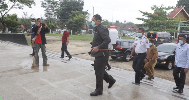 Pemerintah Kabupaten Bungo terus melakukan upaya pencegahan agar tidak terjadinya virus corona.