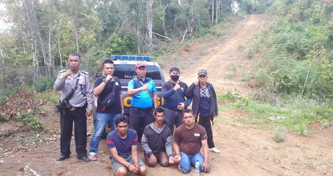Tiga Terduga Pelaku Pencurian Kulit Manis di Kerinci Diringkus.