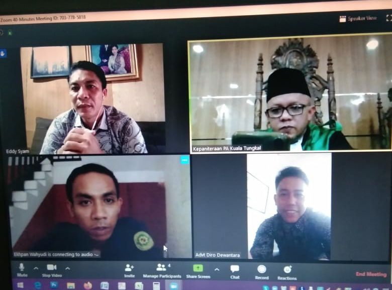 PA Kualatungkal Jalani Sidang Secara Online.

