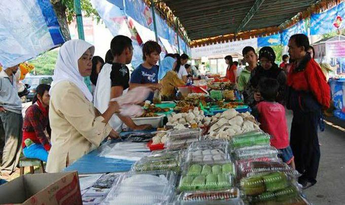 Kondisi Pasar Beduk yang digelar pada Ramadhan tahun 2019.
