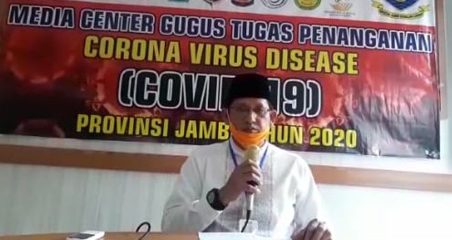  Juru bicara penanganan Covid19 Provinsi Jambi Johansyah.