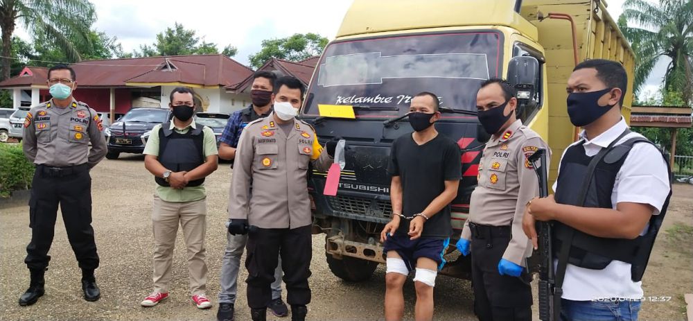 Spesialis Pencuri Truk di Bekuk Polres Muarojambi.