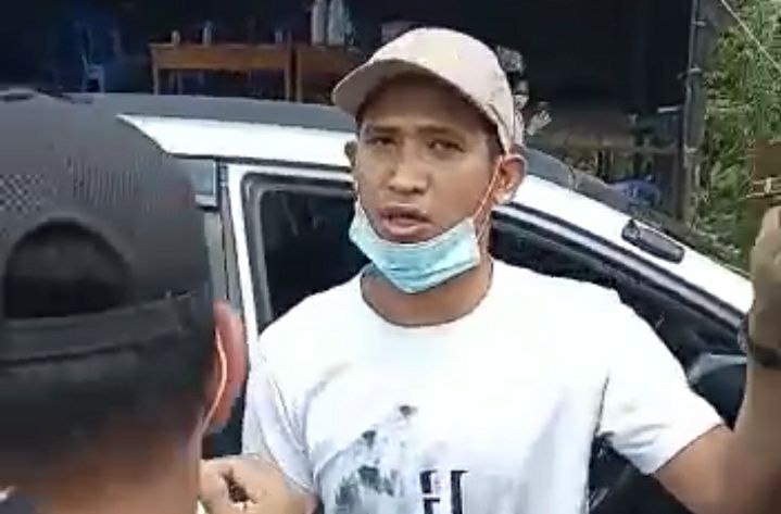 Kejadian Pemeriksaan Kades Tanjung Mudo di Posko Covid-19.