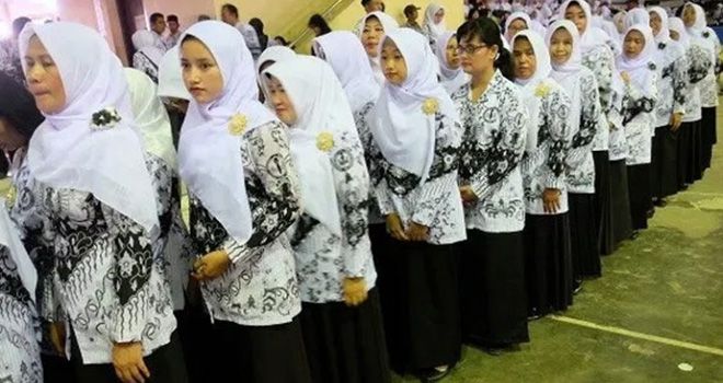 Ilustrasi Guru Honorer. 
