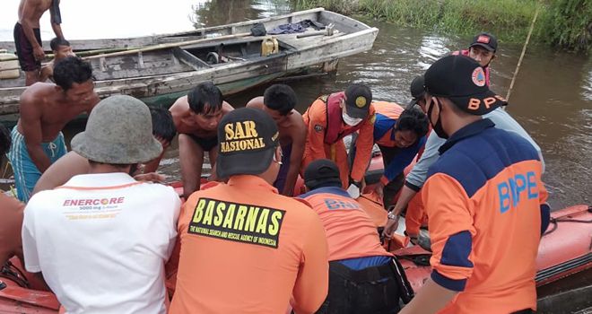 Jasad korban Abdul Gani alias Pak Ikung bin H. Ali (76), warga RT 01 Dusun Mencolok Laut ditemukan sekitar pukul 08.30 WIB Selasa (19/5/2020) pagi dalam keadaan meninggal dunia.