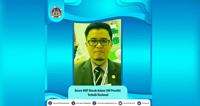 Dosen UNP Asal Kerinci Masuk dalam 500 Peneliti Terbaik Nasional