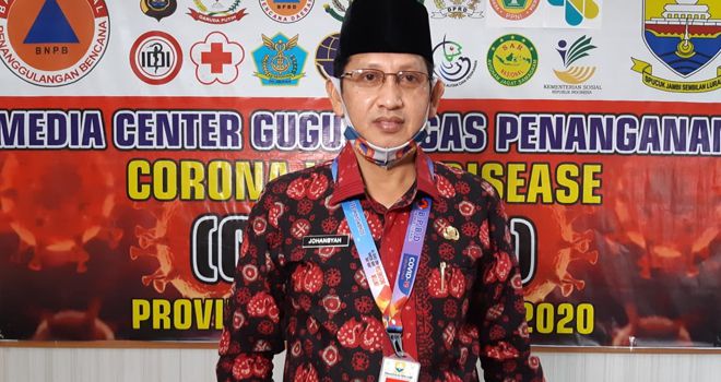 Juru bicara gugus tugas Covid19 Provinsi Jambi Johansyah.