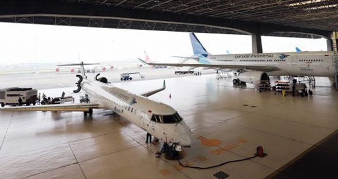 Pesawat Garuda Indonesia.

